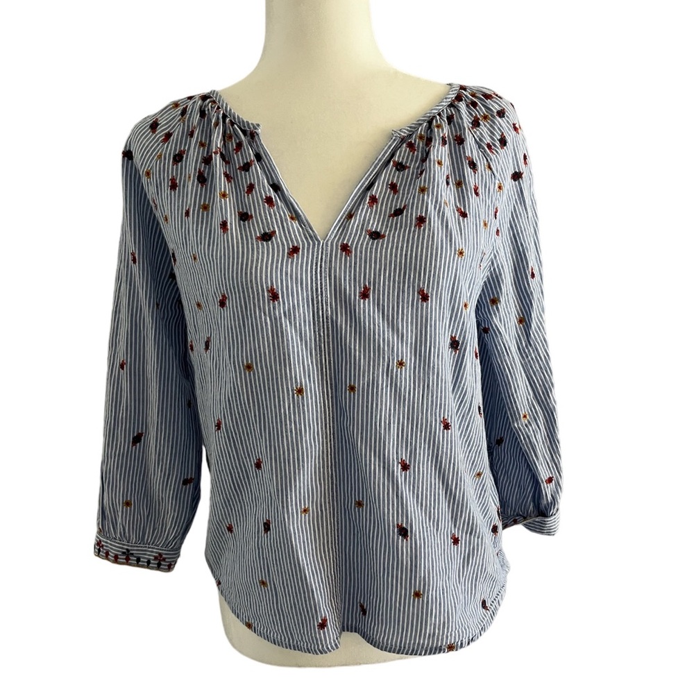 Velvet Graham & Spencer Embroidered Blouse